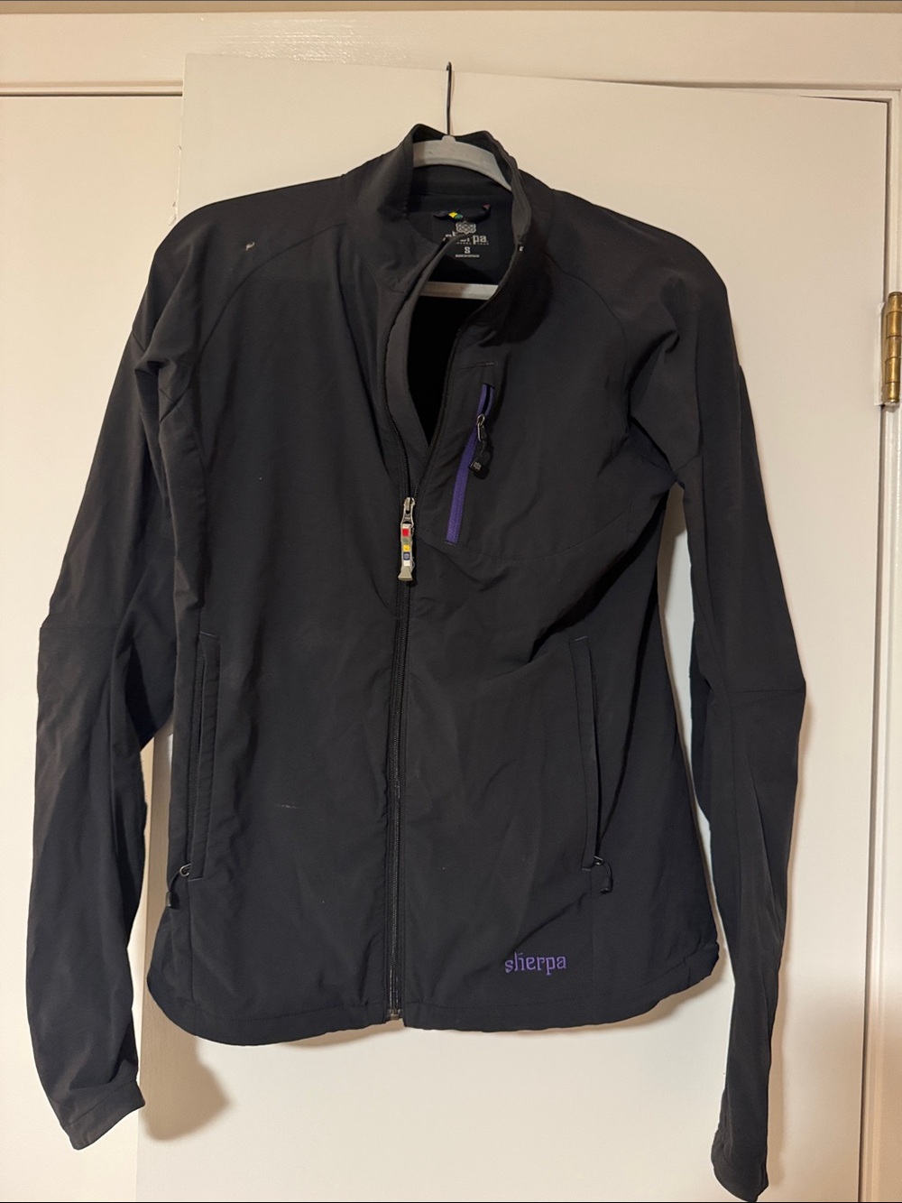 Sherpa Black Softshell Jacket - Women's Full-Zip